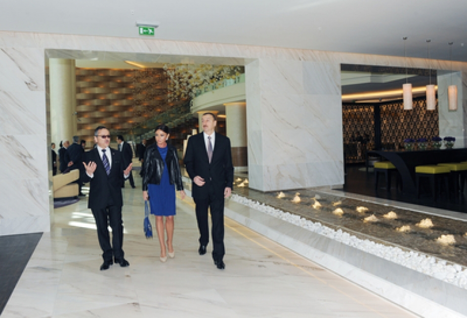 Le Président azerbaïdjanais Ilham Aliyev a participé à l’inauguration de l’hôtel “JW Marriott Absheron” à Bakou
