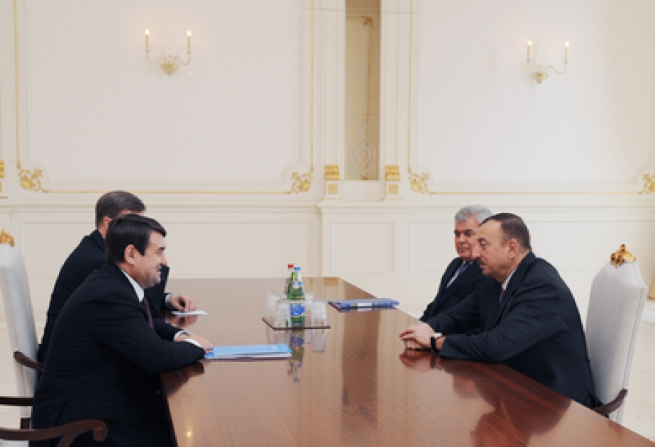 Le Président azerbaïdjanais Ilham Aliyev a reçu Igor Levitine, ministre russe des Transports