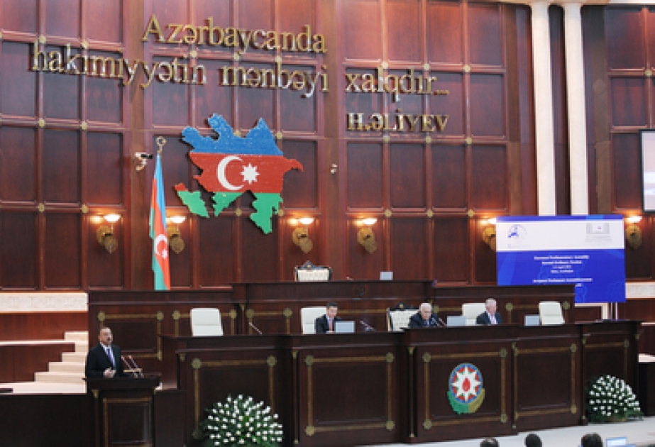 Le Président azerbaïdjanais Ilham Aliyev a participé à la cérémonie d’ouverture officielle de la deuxième session de l’Assemblée parlementaire Euronest à Bakou