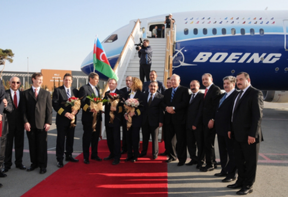 В Баку представлен самолет «Boeing - 787 Dreamliner»