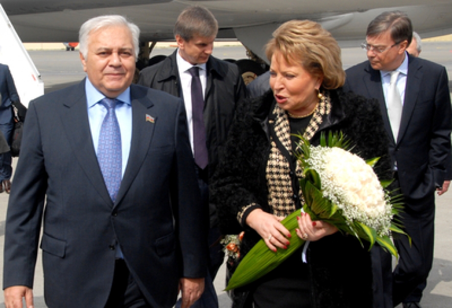 La présidente du Conseil Fédéral de Russie est venue en visite officielle en Azerbaïdjan
