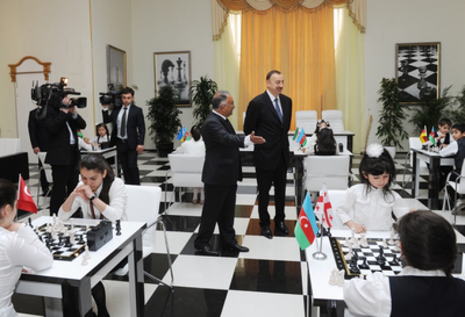 Le Président Ilham Aliyev a participé à l’ouverture du Centre d’Echecs à Gazakh