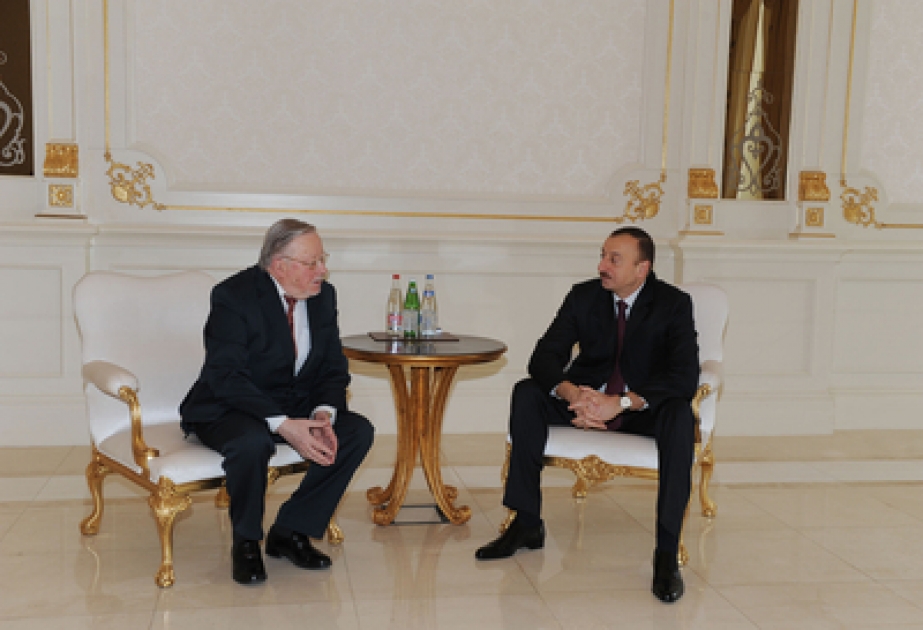 Le Président azerbaïdjanais Ilham Aliyev a reçu Vytautas Landsbergis, ancien chef d’Etat lituanien, ancien président de la Seima lituanienne, membre du Parlement européen