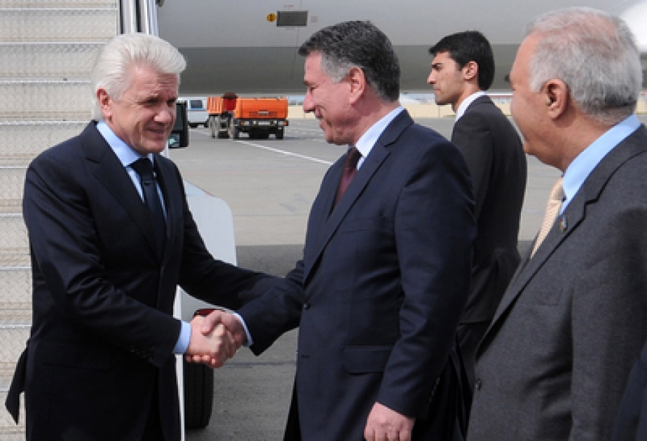 Le président de la Rada suprême de l’Ukraine Vladimir Litvine est en visite officielle en Azerbaïdjan