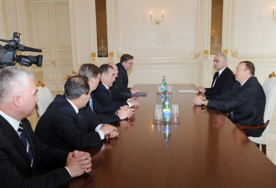 Le Président de la République d’Azerbaïdjan Ilham Aliyev a reçu la délégation dirigée par le gouverneur de la province Kurgan de la Fédération de Russie