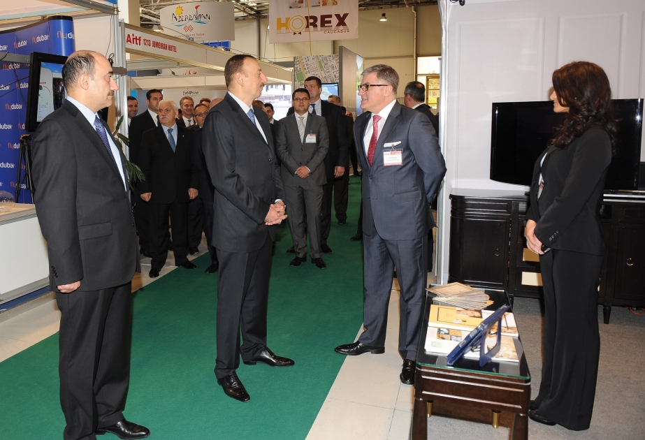 Prezident İlham Əliyev “AİTF-2012” XI Azərbaycan Beynəlxalq turizm və səyahətlər sərgisi ilə tanış olmuşdur