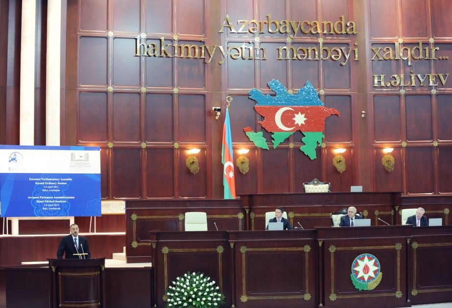Bakıda Avronest Parlament Assambleyasının ikinci sessiyasının rəsmi açılışı olmuşdur Azərbaycan Prezidenti İlham Əliyev açılış mərasimində iştirak etmişdir