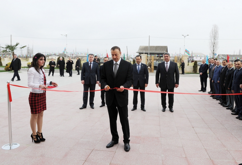 Prezident İlham Əliyev Astarada Olimpiya İdman Kompleksinin açılışında iştirak etmişdir