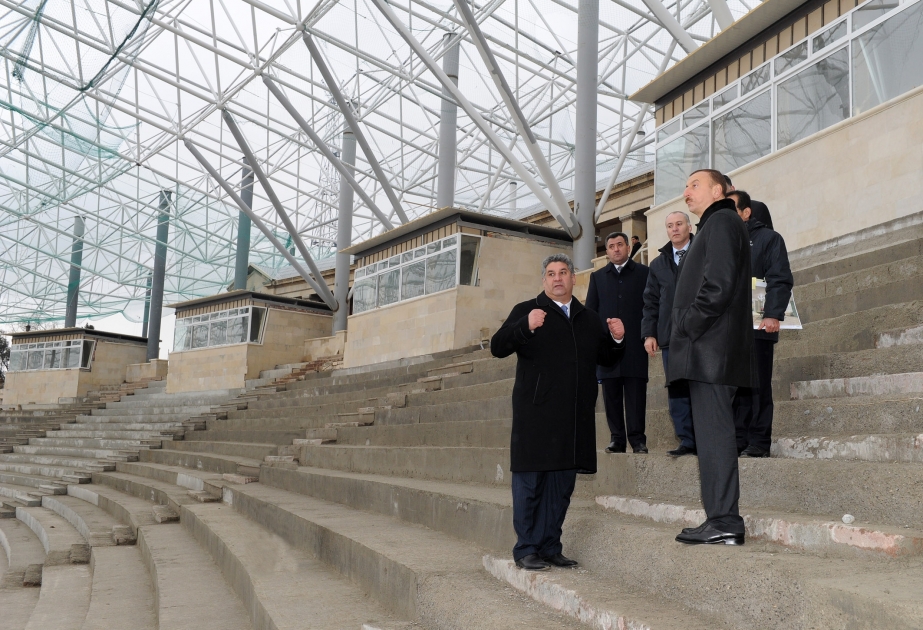 Azərbaycan Prezidenti İlham Əliyev Tofiq Bəhrəmov adına Respublika Stadionunda həyata keçirilən əsaslı təmir və yenidənqurma işlərinin gedişi ilə tanış olmuşdur