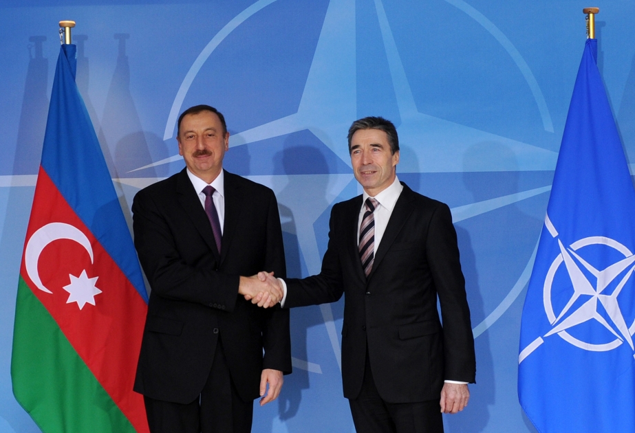 Prezident İlham Əliyevin NATO-nun baş katibi Anders Foq Rasmussen ilə görüşü