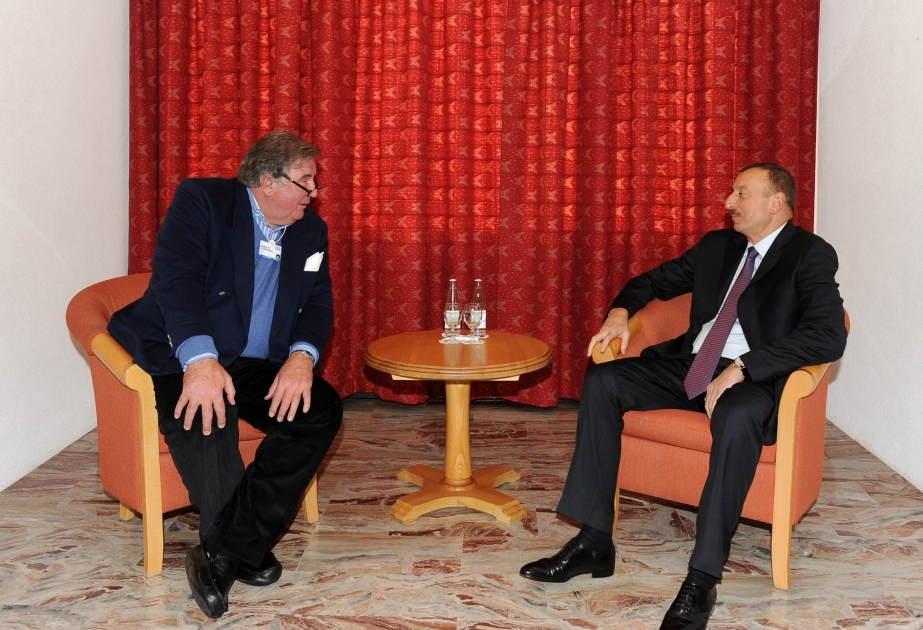 Azərbaycan Prezidenti İlham Əliyev RWE şirkətinin baş icraçı direktoru Yurgen Qrossman ilə görüşmüşdür