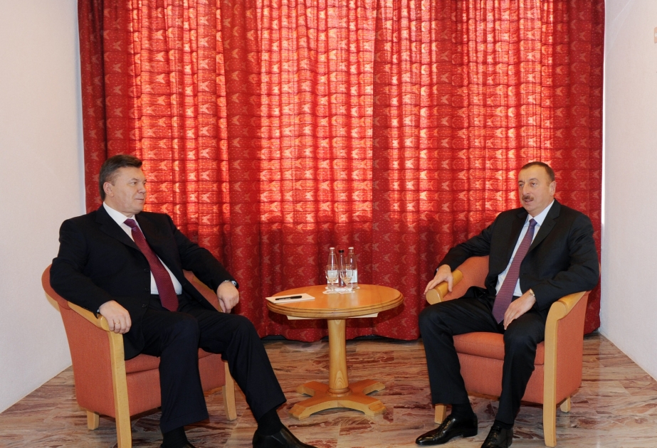 Azərbaycan Prezidenti İlham Əliyevin və Ukrayna Prezidenti Viktor Yanukoviçin görüşü