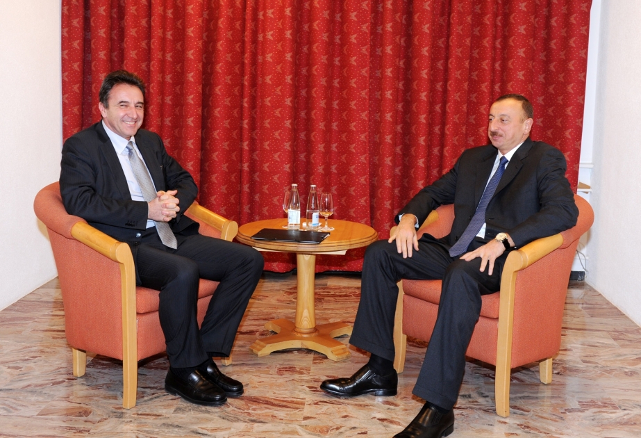 Azərbaycan Prezidenti İlham Əliyevin “OMV AG” şirkətinin baş icraçı direktoru Gerhard Roiss ilə görüşü