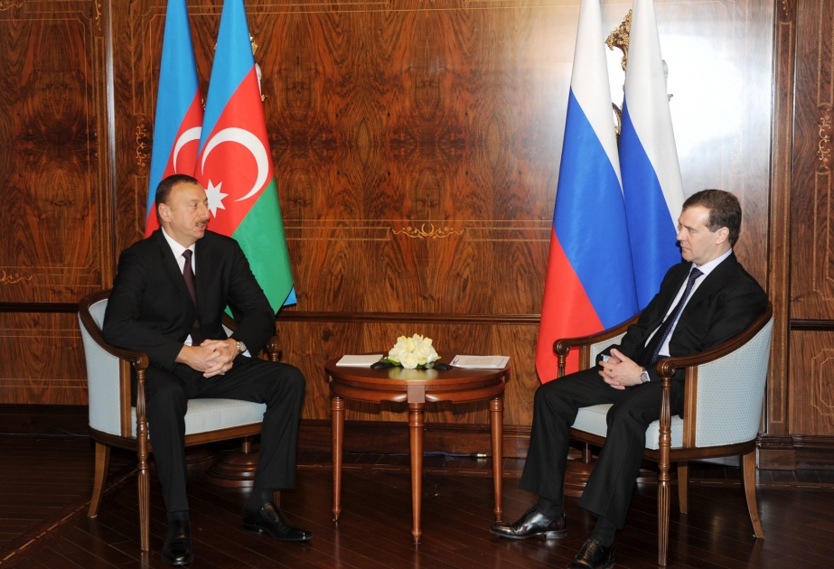 Azərbaycan Prezidenti İlham Əliyevin və Rusiya Prezidenti Dmitri Medvedevin görüşü
