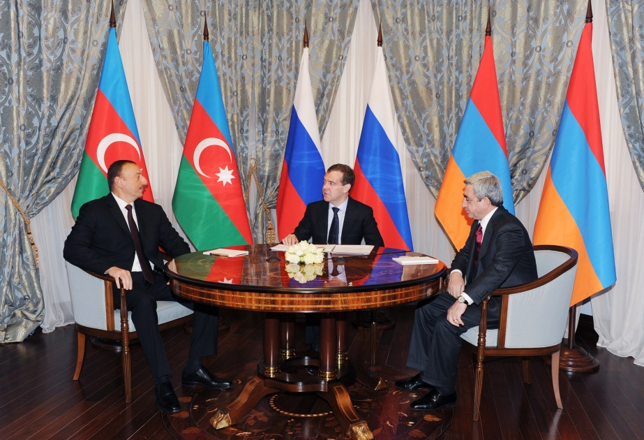Azərbaycan, Ermənistan və Rusiya prezidentləri Dağlıq Qarabağ münaqişəsinin tənzimlənməsinə dair Birgə Bəyanat qəbul etmişlər
