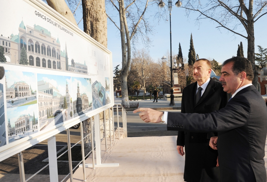 Gəncə Dövlət Filarmoniyası binasının təməli qoyulmuşdur