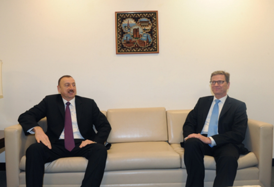 Le Président azerbaïdjanais Ilham Aliyev a rencontré Guido Westerwelle, ministre allemand des affaires étrangère