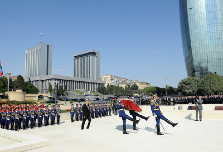 Le Président azerbaïdjanais Ilham Aliyev a participé à la cérémonie organisée à l’occasion du 9 mai – Fête de la Victoire