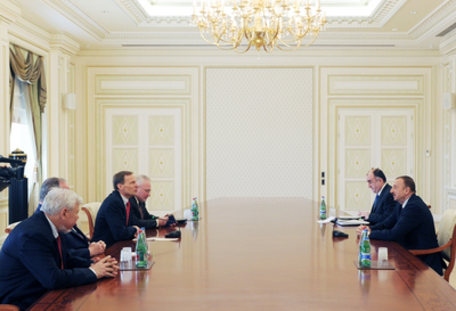 Le Président azerbaïdjanais Ilham Aliyev a reçu les coprésidents du Groupe de Minsk et le représentant personnel du Président en exercice de l’OSCE