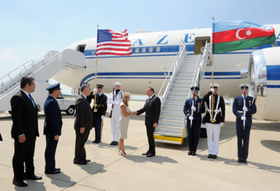 Le Président azerbaïdjanais Ilham Aliyev est arrivé en visite d’affaires aux Etats-Unis