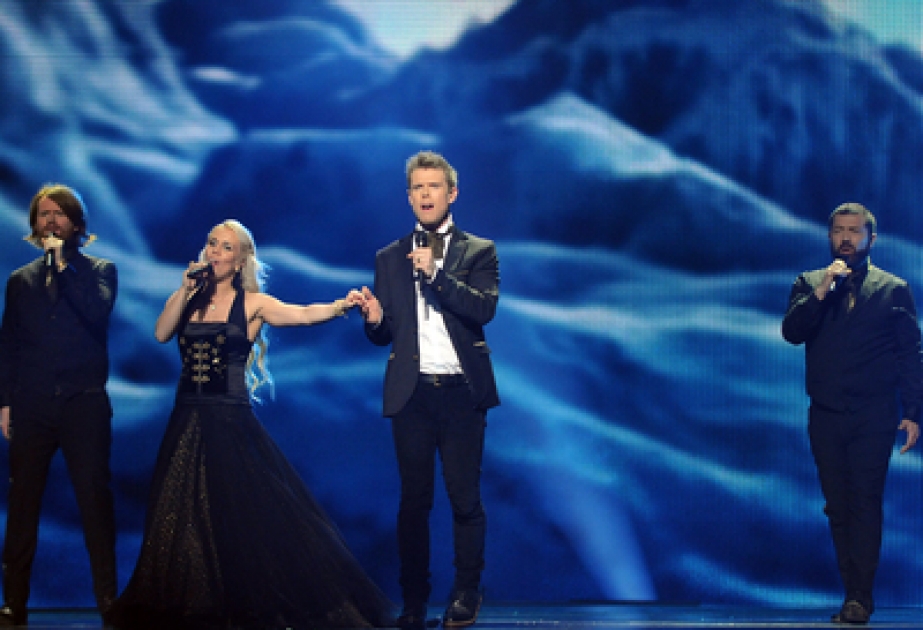 « Allume le feu ! »Greta Salóme & Jónsi sur la scène de la Salle Cristal de Bakou à la finale
