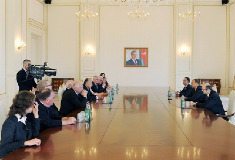 Le président azerbaïdjanais Ilham Aliyev a reçu la délégation dirigée par l’ancien ministre allemand des affaires étrangères
