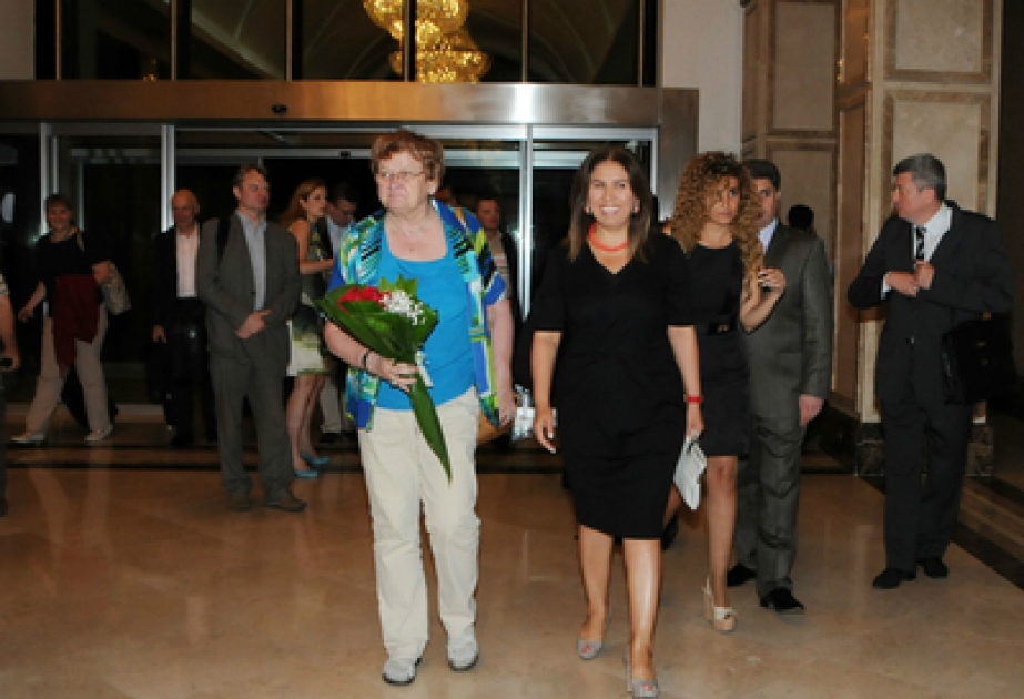 La présidente du parlement estonien Mme Ene Ergma est venue en Azerbaïdjan en visite officielle