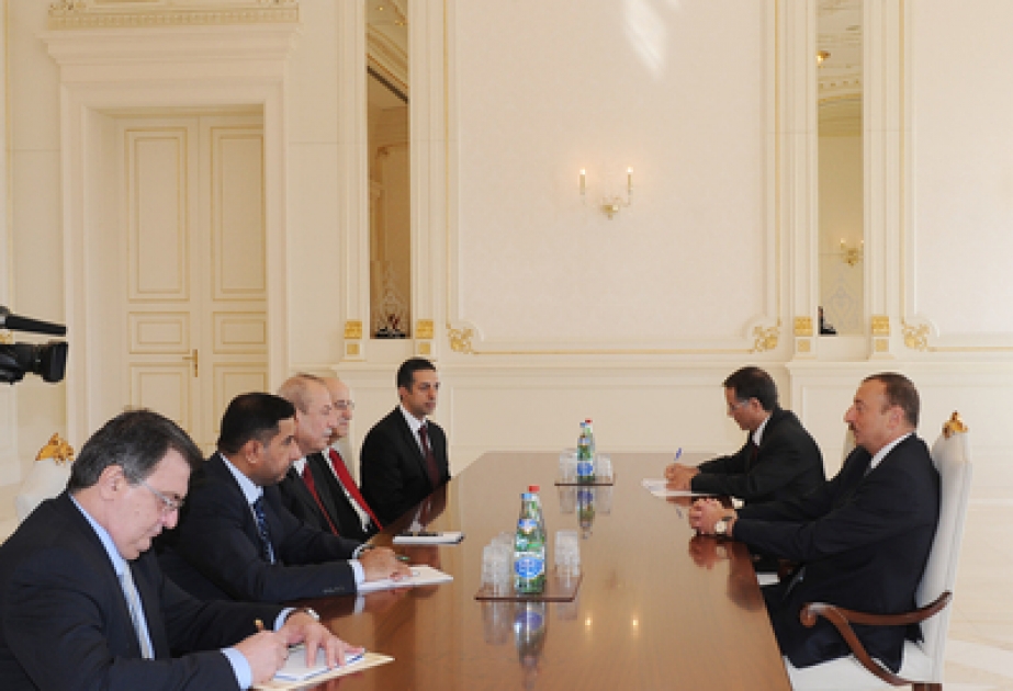 Le président azerbaïdjanais Ilham Aliyev a reçu la délégation conduite par le vice-Premier ministre irakien pour l’économie