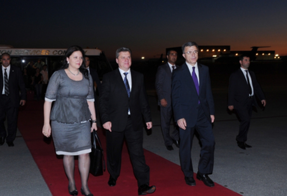 Le président macédonien George Ivanov en visite en Azerbaïdjan