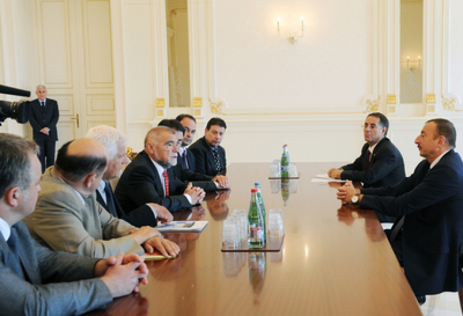 Le président azerbaïdjanais Ilham Aliyev a reçu l’ancien président croate