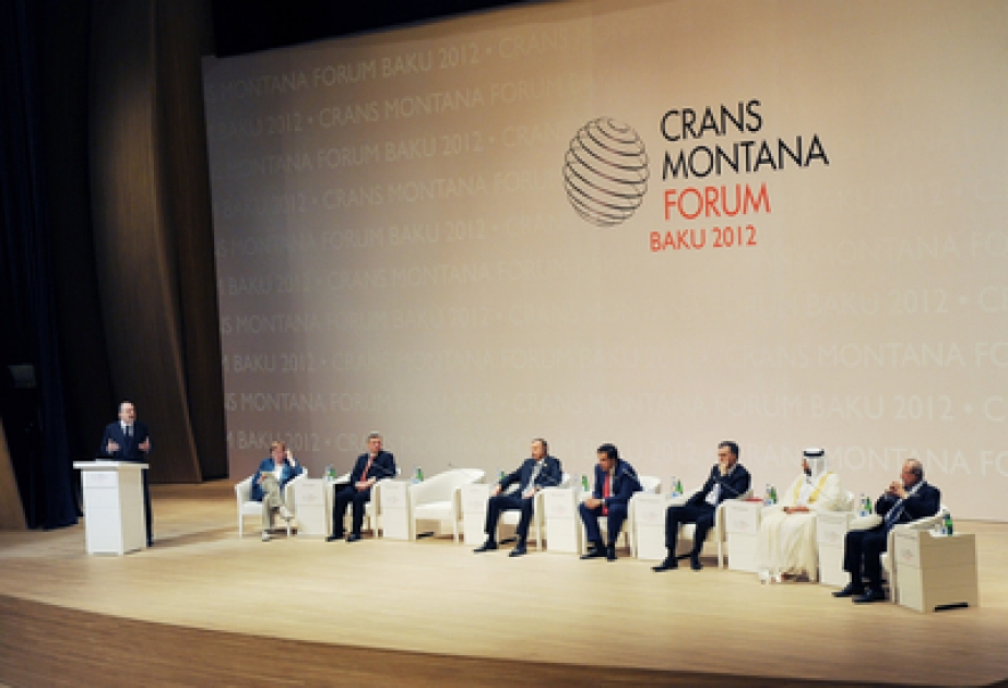 La cérémonie d’ouverture officielle du Forum de Crans Montana à BakouLe président Ilham Aliyev a participé à la cérémonie d’ouverture