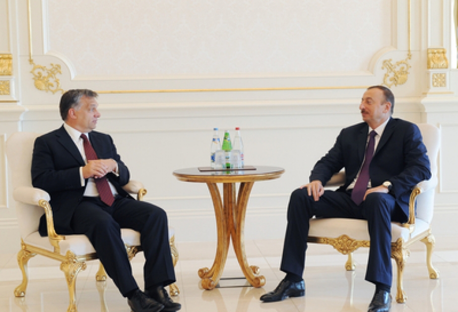 Le président azerbaïdjanais Ilham Aliyev a reçu le Premier ministre hongrois Viktor Orban