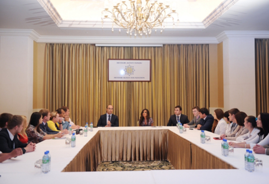 Les jeunes russes ont rencontré Mme Leyla Aliyeva, vice-présidente de la Fondation Heydar Aliyev