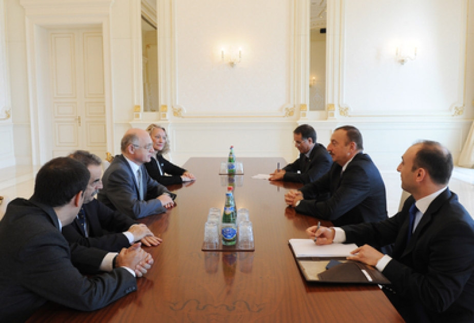 Le Président azerbaïdjanais M. Ilham Aliyev a reçu la délégation dirigée par le ministre argentin des Affaires Etrangères