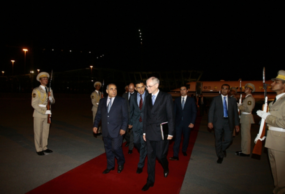 Le président du Conseil européen Herman Van Rompuy est arrivé en visite officielle en Azerbaïdjan