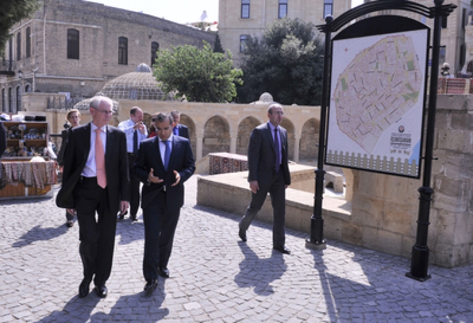 La visite à Itchericheher a suscité une riche impression chez Herman Van Rompuy, président du Conseil européen