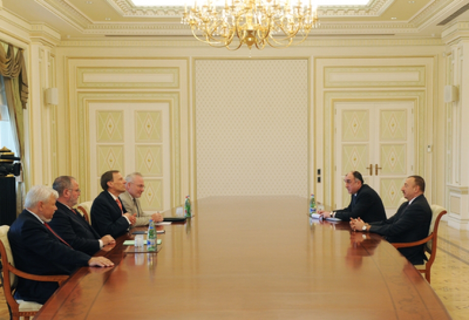 Le président azerbaïdjanais Ilham Aliyev a reçu les coprésidents du Groupe de Minsk et le représentant spécial du Président en exercice de l’OSCE
