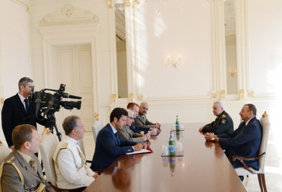 Le président azerbaïdjanais Ilham Aliyev a reçu la délégation conduite par le chef d’état-major des forces armées italiennes