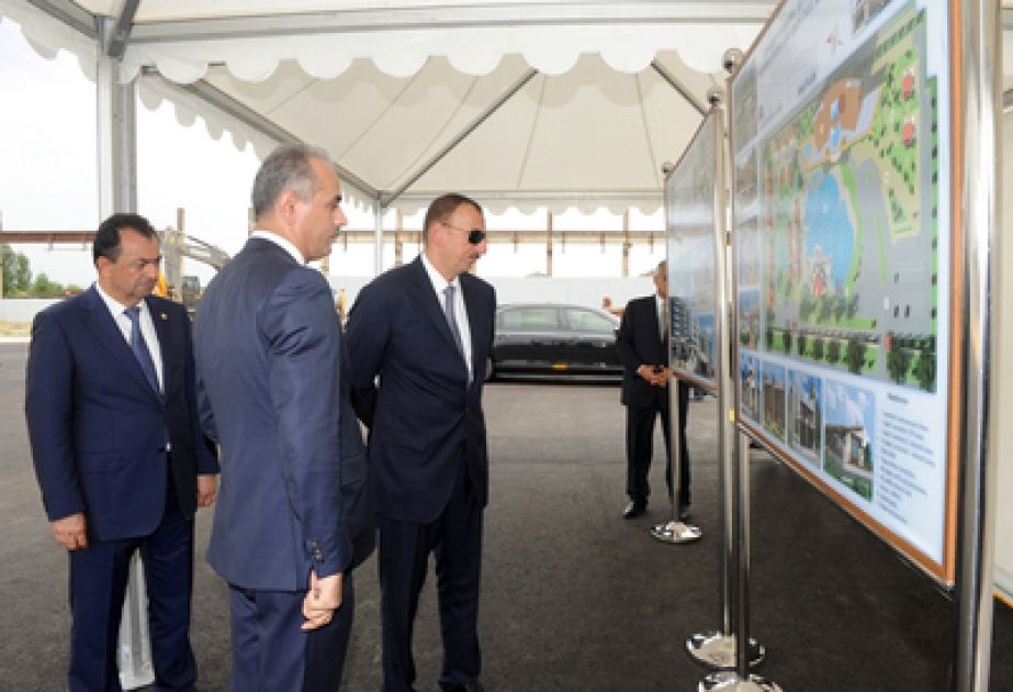 La pose de la première pierre du complexe d’hôtel à Lenkoran
