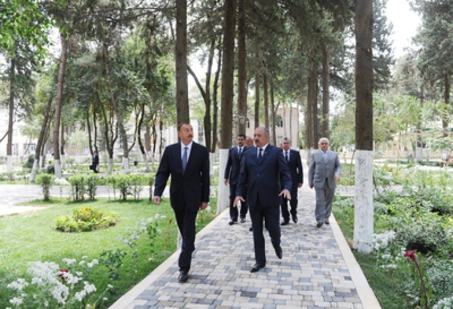 Le président Ilham Aliyev s’est rendu au parc de détente à Djalilabad