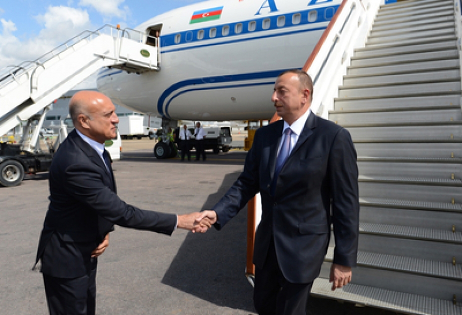 Le président azerbaïdjanais Ilham Aliyev est arrivé en visite d’affaires en Grande-Bretagne