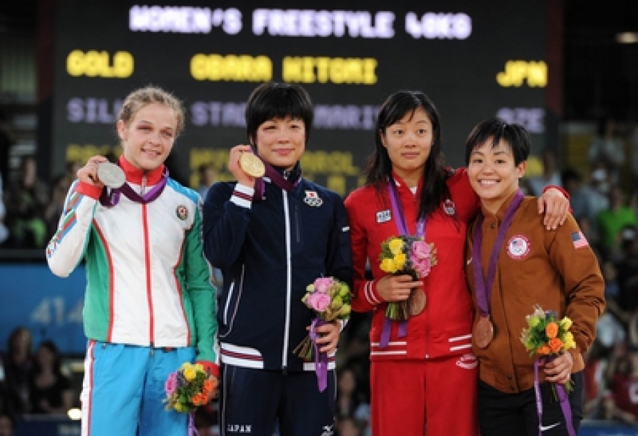 La lutteuse azerbaïdjanaise Maria Stadnyk a décroché la médaille d’argent aux Jeux olympiques d’été de Londres