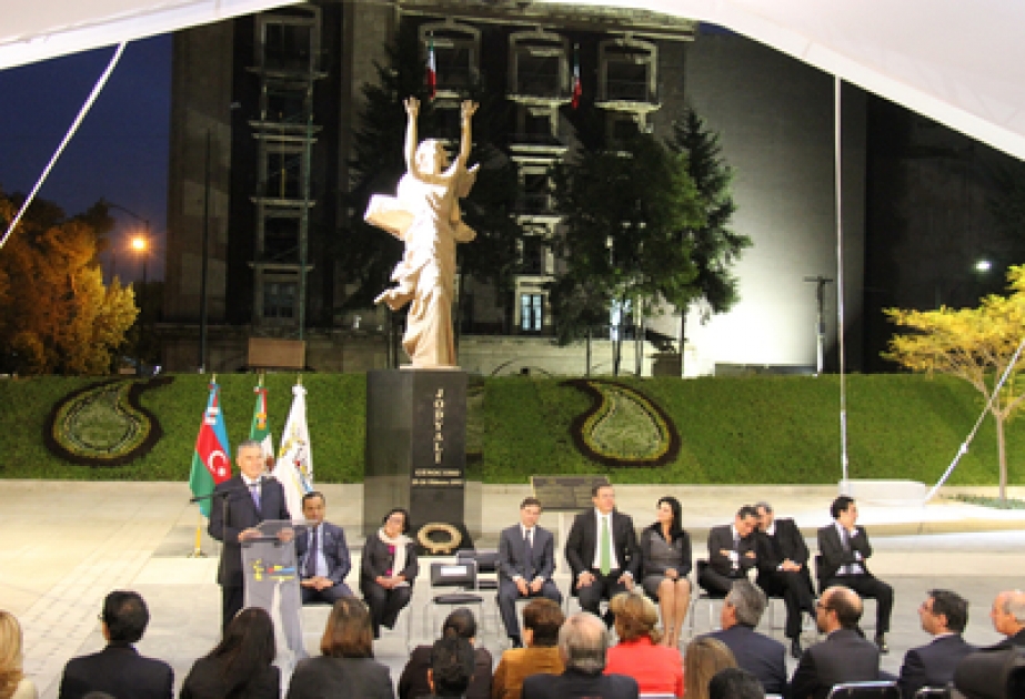 La place Tlakskoake – Khodjaly a été mise en service dans la capitale mexicaine Un monument dédié aux victimes du génocide de Khodjaly se dresse sur cette place