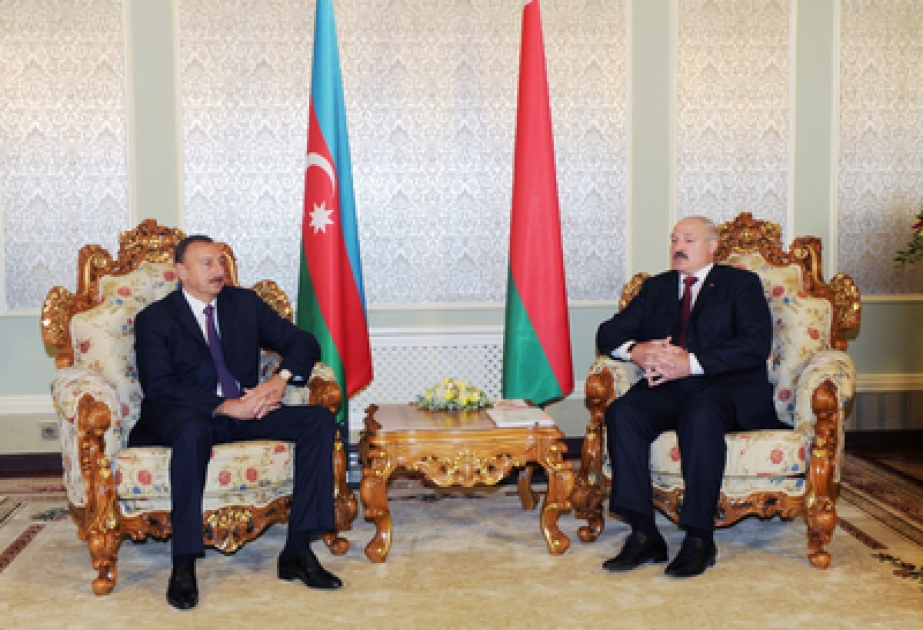 La rencontre en tête à tête du président de la République d’Azerbaïdjan M. Ilham Aliyev avec son homologue biélorusse Alexandre Loukachenko