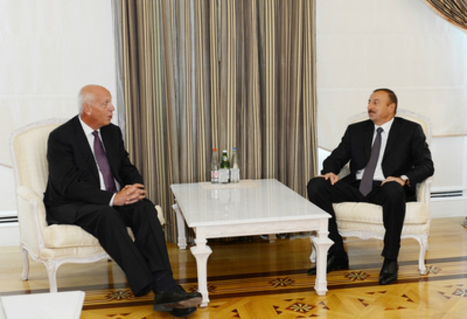 Le président azerbaïdjanais Ilham Aliyev a reçu le président de la Société « TeliaSonera »
