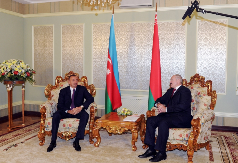 Azərbaycan Prezidenti İlham Əliyevin və Belarus Prezidenti Aleksandr Lukaşenkonun təkbətək görüşü