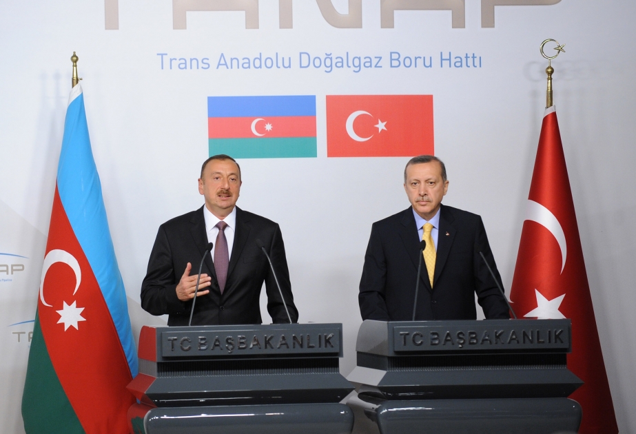 Prezident İlham Əliyev və Baş nazir Rəcəb Tayyib Ərdoğan mətbuata birgə bəyanatlarla çıxış etmişlər
