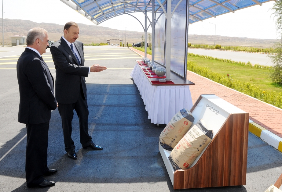 Naxçıvanda sement zavodu istismara verilmişdir