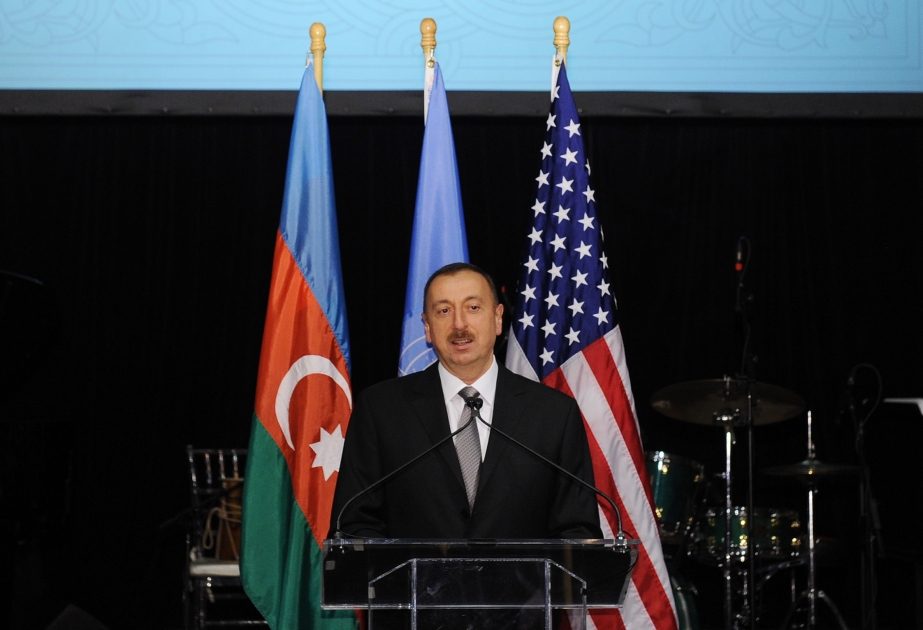 Nyu-Yorkda Prezident İlham Əliyevin adından Azərbaycanın BMT-yə üzv qəbul olunmasının 20-ci ildönümü və 2012-2013-cü illər üçün BMT-nin Təhlükəsizlik Şurasına qeyri-daimi üzv seçilməsi münasibətilə rəsmi qəbul təşkil edilmişdir