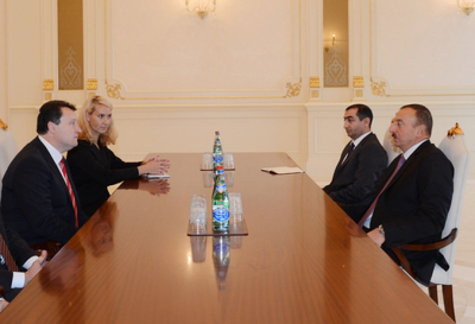 Le président azerbaïdjanais M. Ilham Aliyev a reçu la délégation conduite par le ministre lituanien des Affaires intérieures
